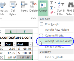 Adjust Excel Column Widths To Fit Specific Cells