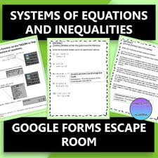 Inequalities Digital Escape Room