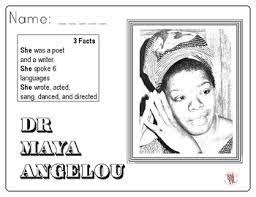 Choose your favorite maya angelou paintings from 85 available designs. Maya Angelou Coloring And Facts By Real Men Teach Kindergarten Tpt
