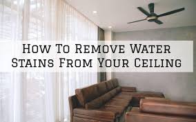 water stains from your ceiling