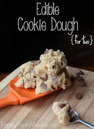 edible cookie dough recipe for two