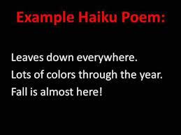 teaching haiku poems you