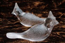 Vintage Fenton Glass Bird Blue Jay