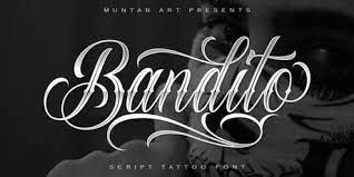 gangster tattoo fonts myfonts