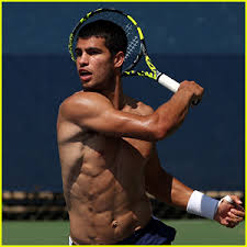 Carlos Alcaraz, 19, Is Your New Tennis Crush – See His Shirtless U.S. Open  Practice Photos! | Carlos Alcaraz, Shirtless, Sports, tennis | Just Jared