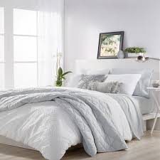 3 Piece White Full Queen Comforter Set