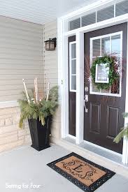 Winter Entryway Decor And Curb Appeal
