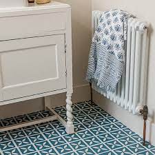 lattice cornflower blue flooring