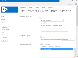 create a sharepoint subsite from custom