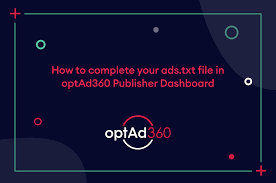 optad360 publisher dashboard