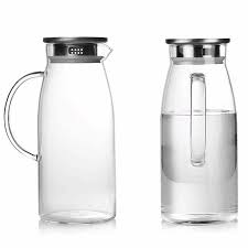 lid pyrex glass water jug for fridge door