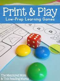 free printable games for k 2 just
