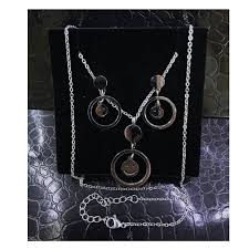 las silver jewelry set necklace