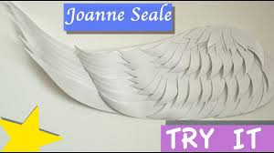 Tutorial Paper Cut Wing Wall Art Part 1 Drawing The Feathers