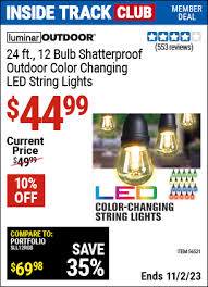 Luminar Outdoor 12 Bulb Color Changing