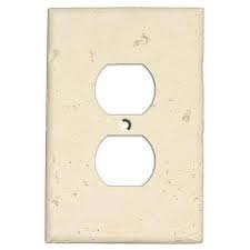 travertine light switch cover cast