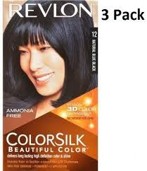 Inspiring women to express themselves with passion, optimism, strength and style. 3 X Revlon Colorsilk Ammonia Free Permanent Hair Colour 12 Natural Blue Black Ebay