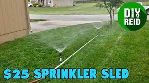 $25 DIY Sprinkler Sled - YouTube