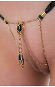 Kheper - Gold Vagina Jewelry with Egyptian Scarab Charm - hTvv54