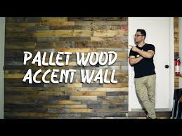 Build A Rustic Pallet Wood Accent Wall