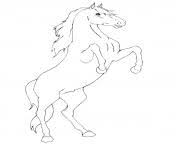 This horse is just rearing for fun …. Horse Coloring Pages To Print Horse Printable