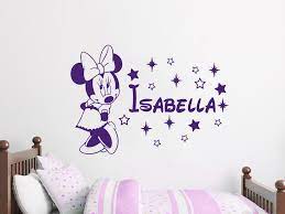 Name Wall Decal Minnie Mouse Vinyl