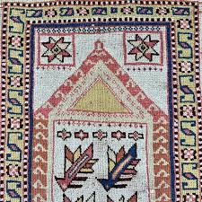 antique manastir prayer rug 3 9 x 5 2
