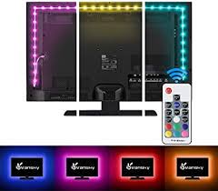 Amazon Com Led Strip Lights Vansky Bias Lighting Strip For Tv Usb Powered For 40 60 Inch Flat Screen Tv Desktop Pc 16 Multi Colors Reduce Eye Fatigue And Increase Image Clarity Waterpoof Electronics