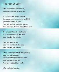 the pain of love poem by pamela lutwyche