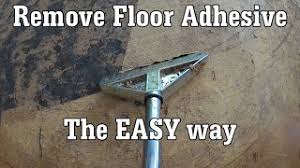 how to remove carpet vinyl adhesive