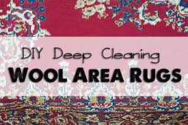 diy deep cleaning wool area rugs