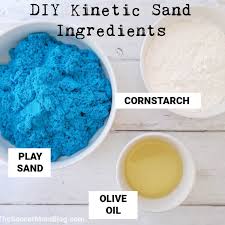 homemade kinetic sand with 3