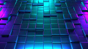 3d #blue #cube #symmetry digital art ...