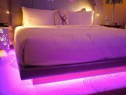 Amazing Modern Floating Bed Design With Under Light Hoommy Com Led Beds Under Bed Lighting Bed Design