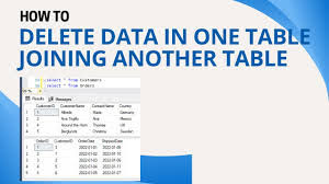40 how to delete data from one table