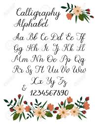 Caratteri e numero di alfabeto corsivo moderno di sport. Pin On Fonts Calligraphy