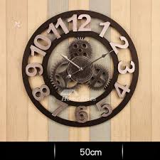 Gear Wall Clock Round 20 Inch Large