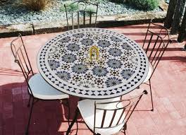 Round Table Top Mosaic Coffee Table