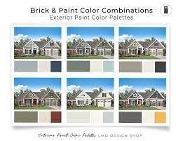 Brick Exterior Paint Color Palettes