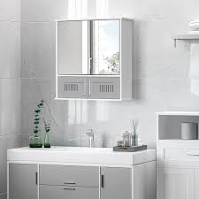 Kleankin Bathroom Mirror Cabinet Wall