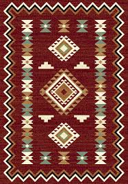 our range of aztec design infinity red