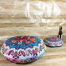 large mandala floor pillows round