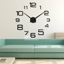 3d Large Wall Clock Decorative Living