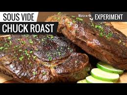 sous vide chuck roast steak experiment