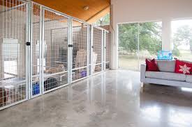 garage dog kennel ideas concrete