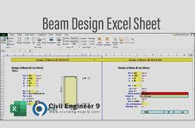 beam design excel sheet free