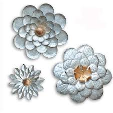 Flowers Wall Decor Metal Flower Wall