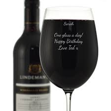Personalised Giant Wine Glass Holds A