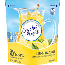 Crystal Light On The Go Lemonade Drink Mix 16 Ct Instacart