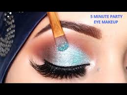 glittery party makeup tutorial using